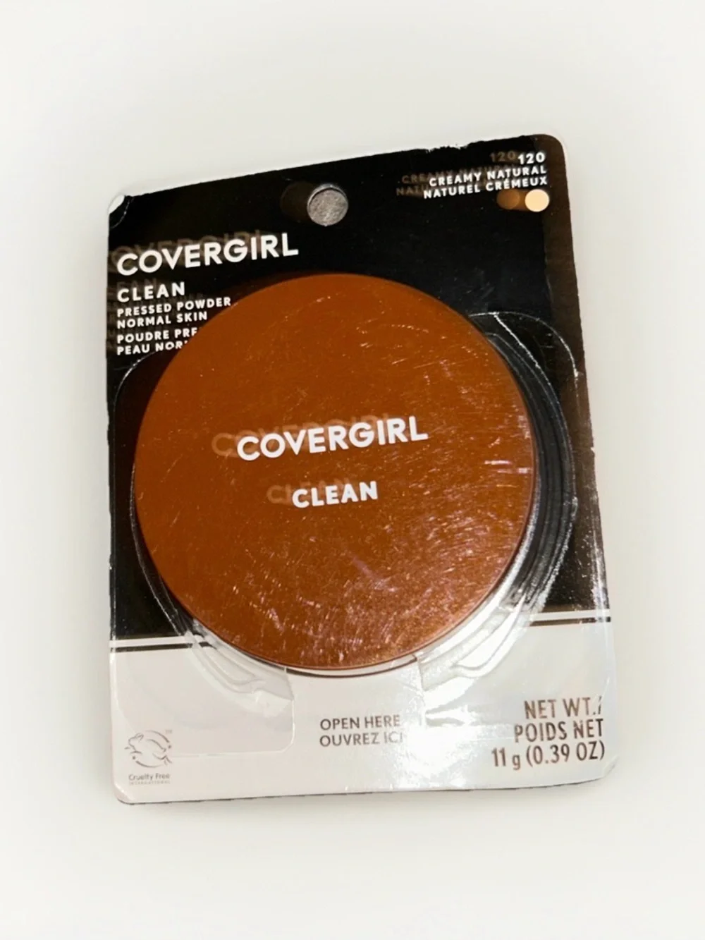 COVERGIRL Clean Pressed Powder - Warm Brown Compact - Creamy Natural 120
